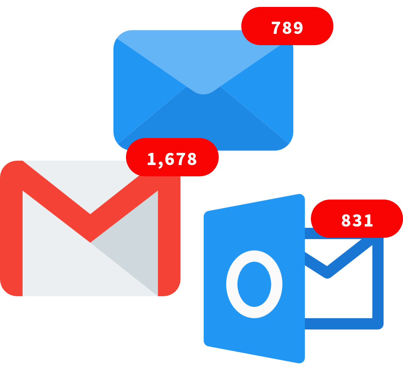 illustration of email notifications